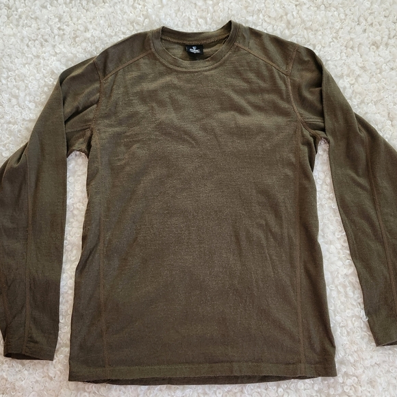 Kuhl Skar Long Sleeve Crew Tee Sz Small Rustic Relaxed Fit 100%Merino Gorpcore - Picture 2 of 11